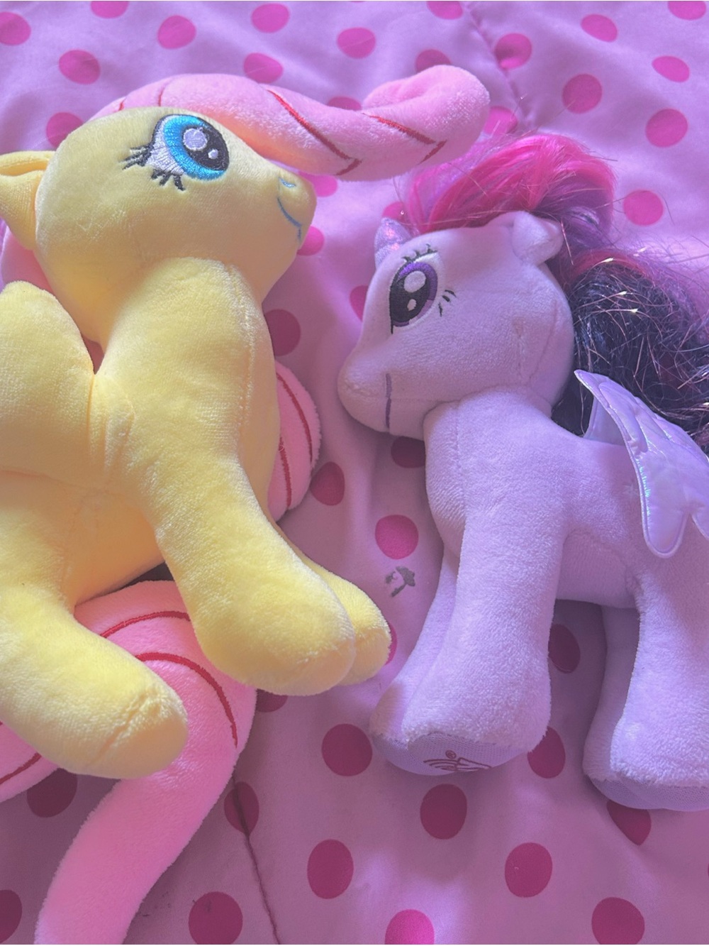 My Little Pony Plush Duo - Yellow and Light Purple Ponies